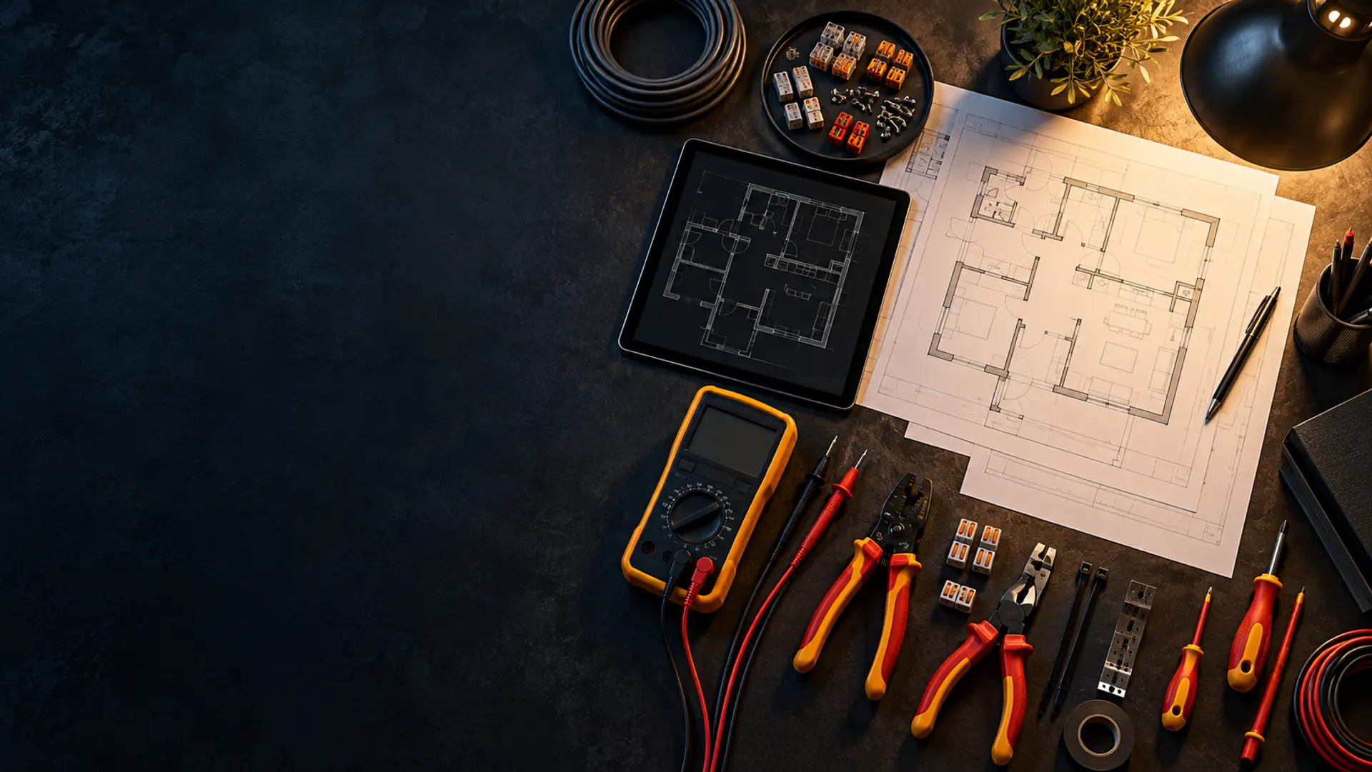 KI-generiertes Symbolbild zum Thema FAQ Elektrotechnik — Häufige Fragen aus der Praxis