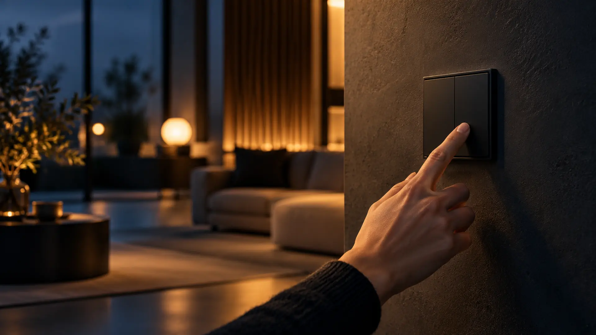 Smart-Home-Steuerung im Alltag (KI-generiertes Symbolbild)